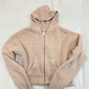Skims Cozy Knit Zip Up Hoodie